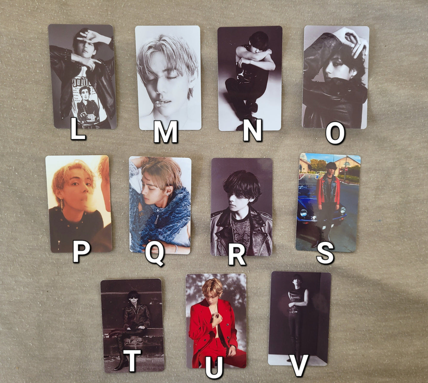 BTS V Fashion Photocards Set