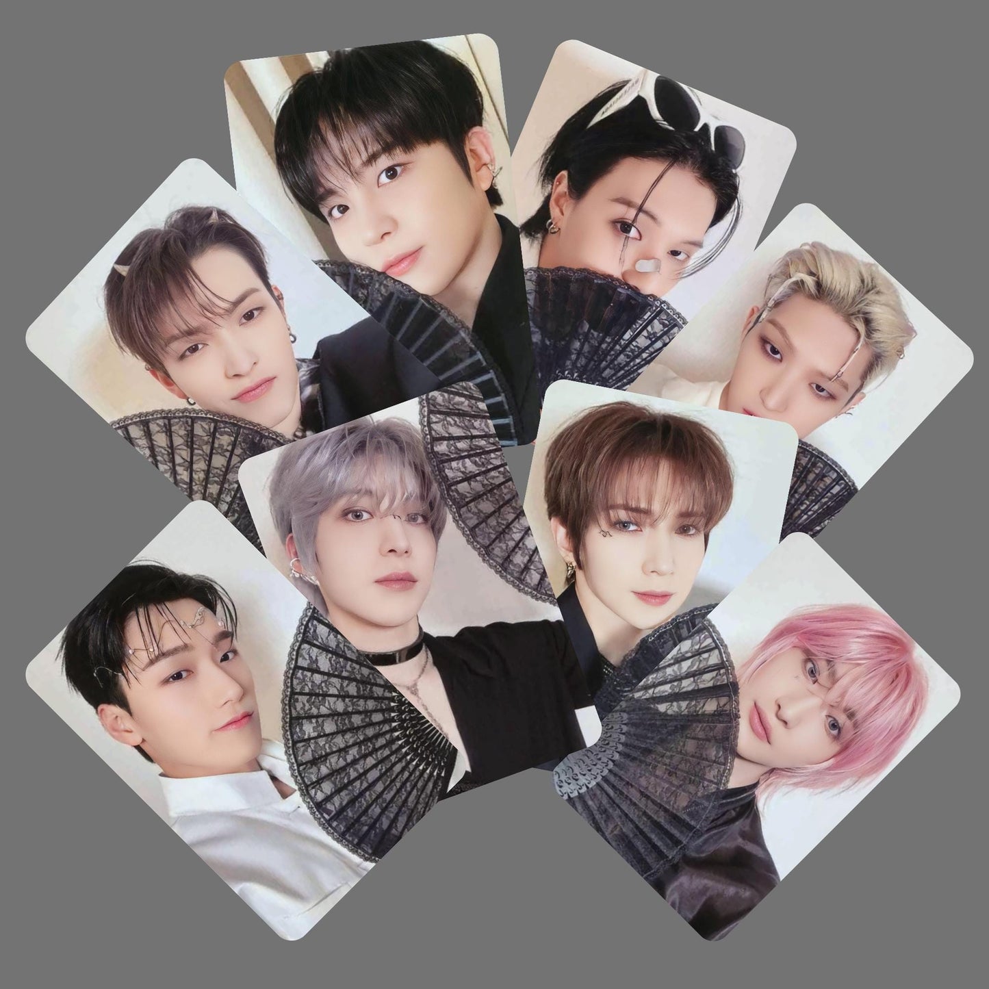 Ateez Golden Hour Pt 2 Photocards Poca Pob Black Fans