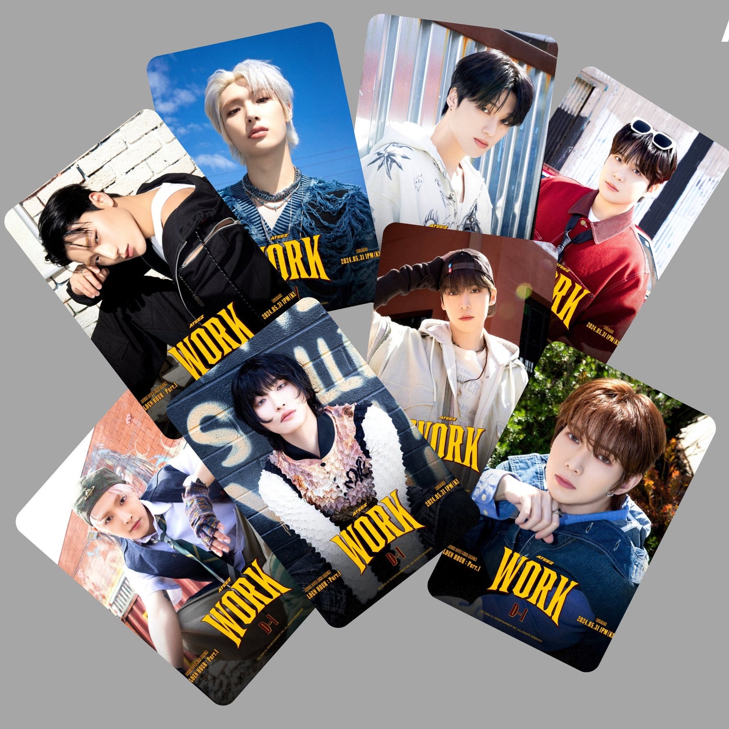 Ateez Golden Hour Work Photocards