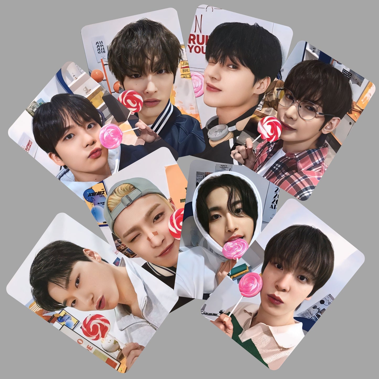 Ateez's Playground Photocard Set Candy Version