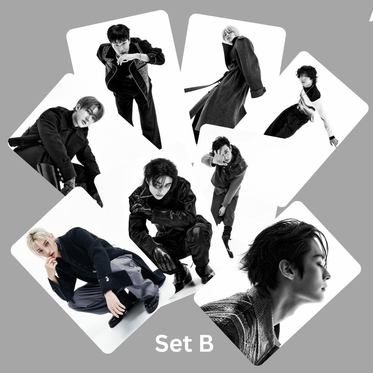 Stray Kids SKZ Rolling Stone Photocards Set 3 Ver and OT8