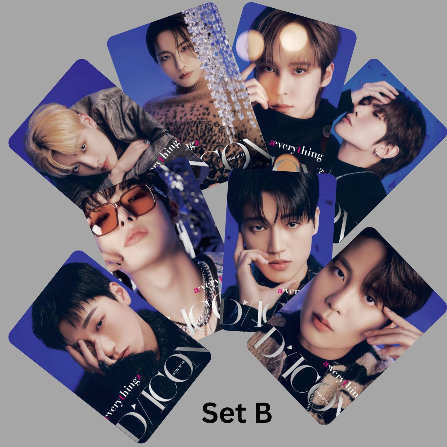Ateez Fashion Photocards Set