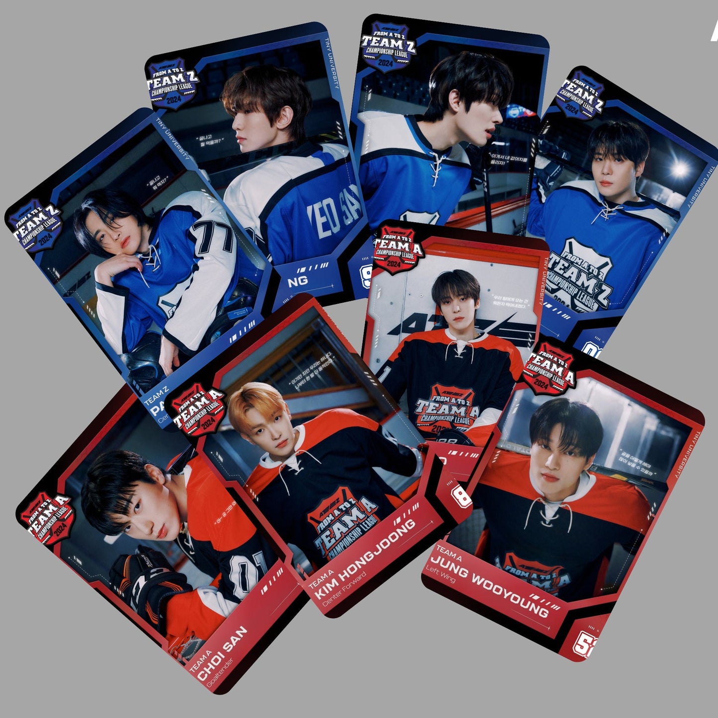Ateez Tiny University Hockey Team Photocard