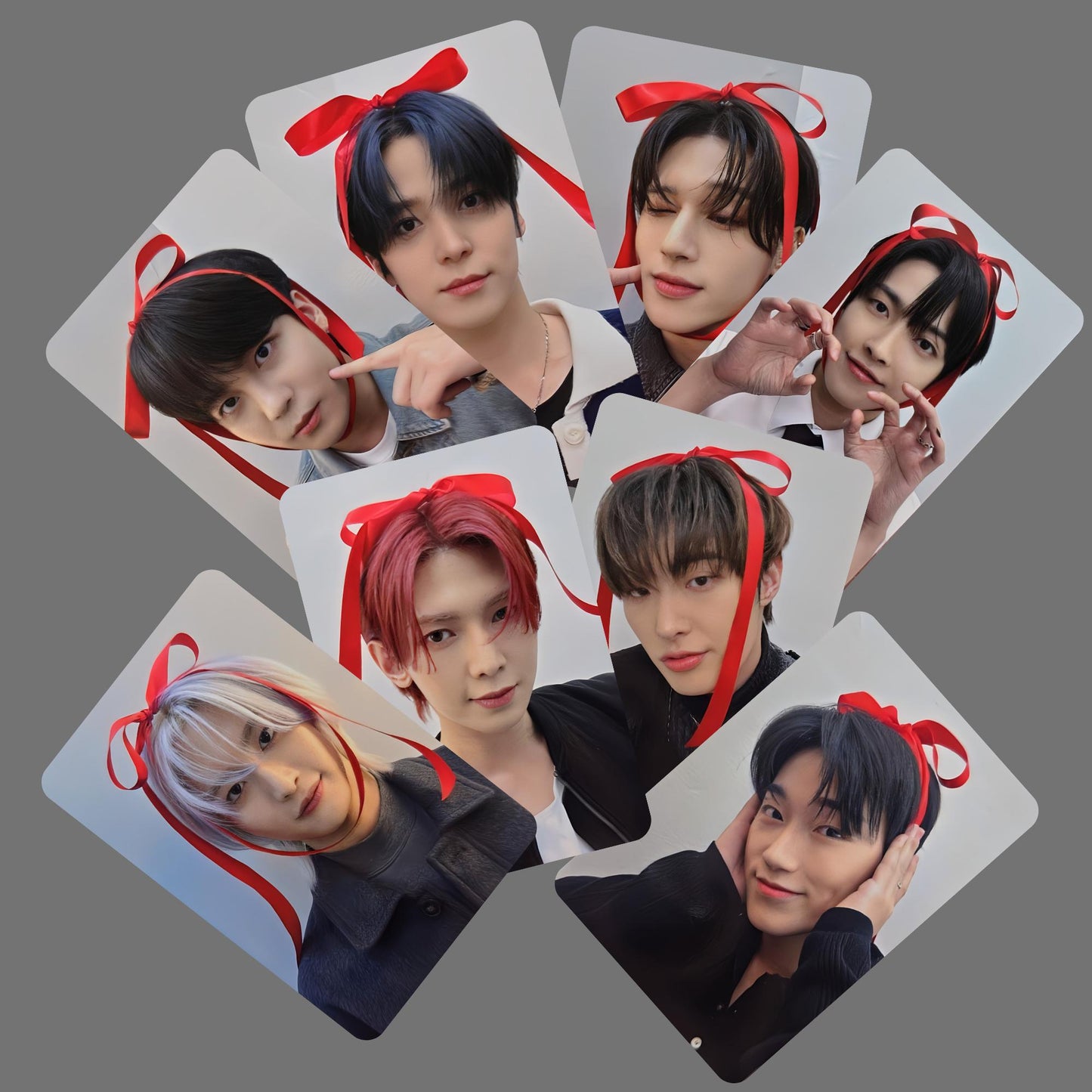 Ateez Golden Hour Part 2 Photocards Red Bow Luckydraw