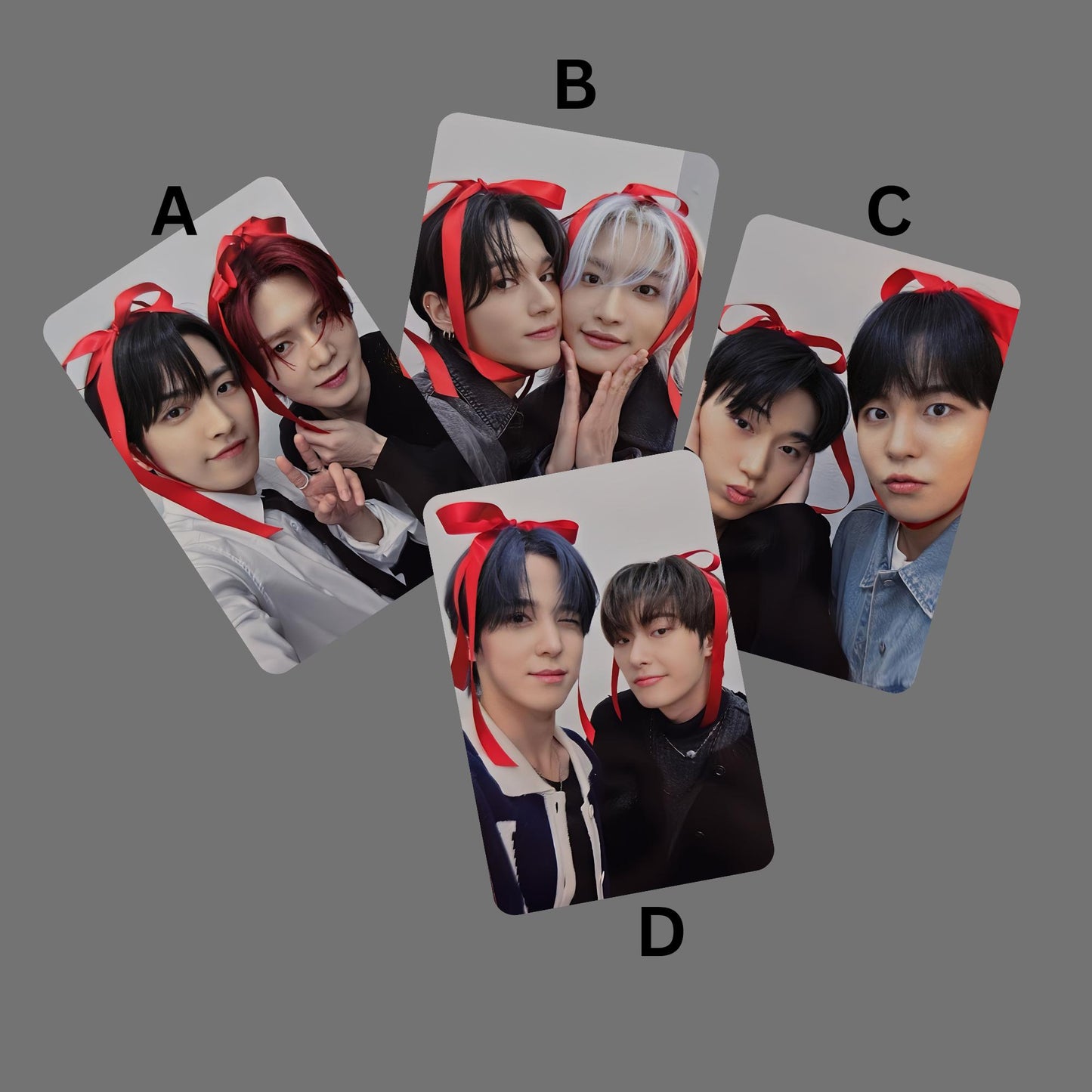Ateez Golden Hour Part 2 Photocards Red Bow Luckydraw