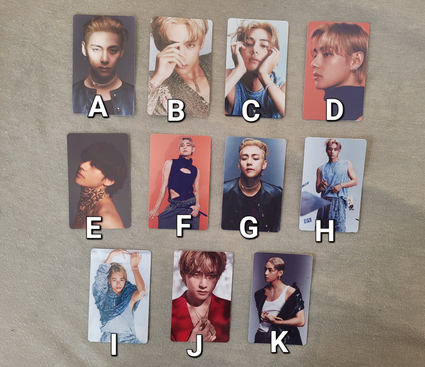 BTS V Fashion Photocards Set