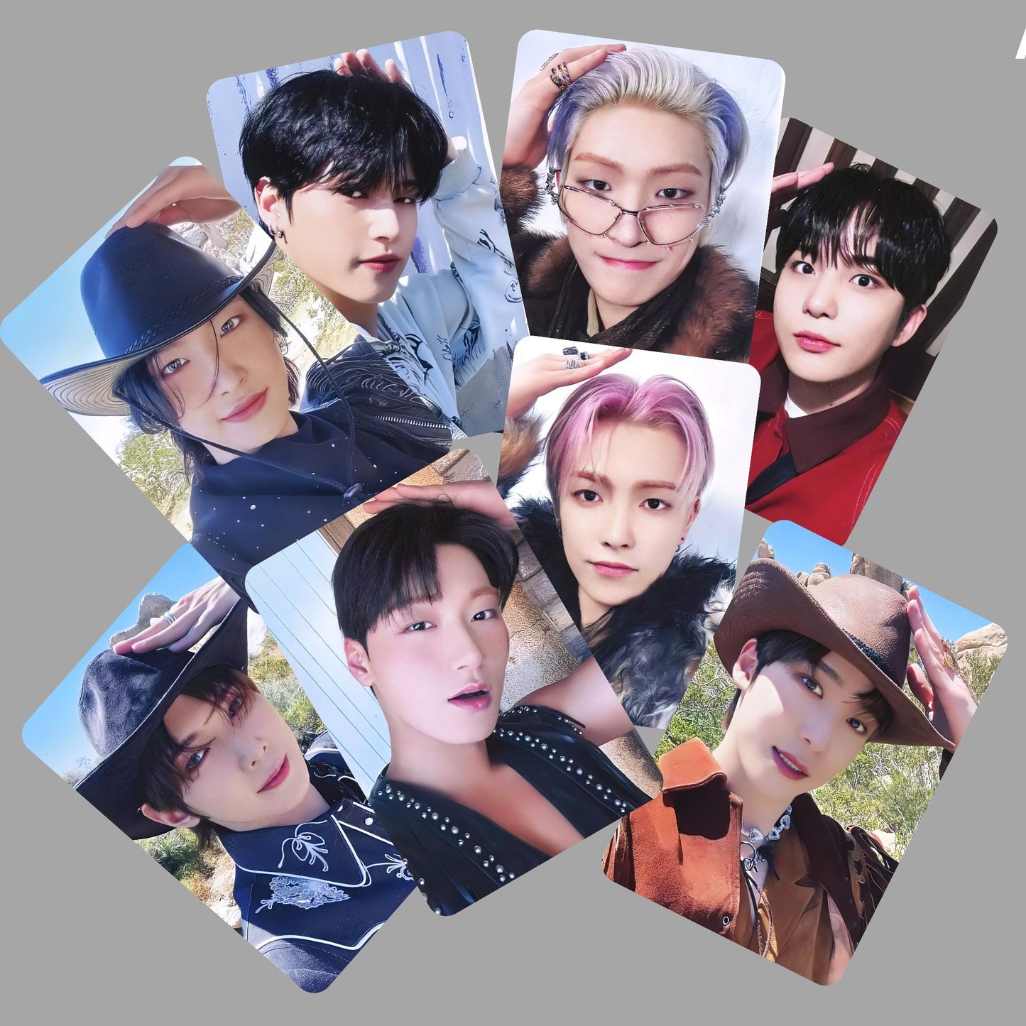 Ateez Golden Hour Fansign Photocards Head Pat Version