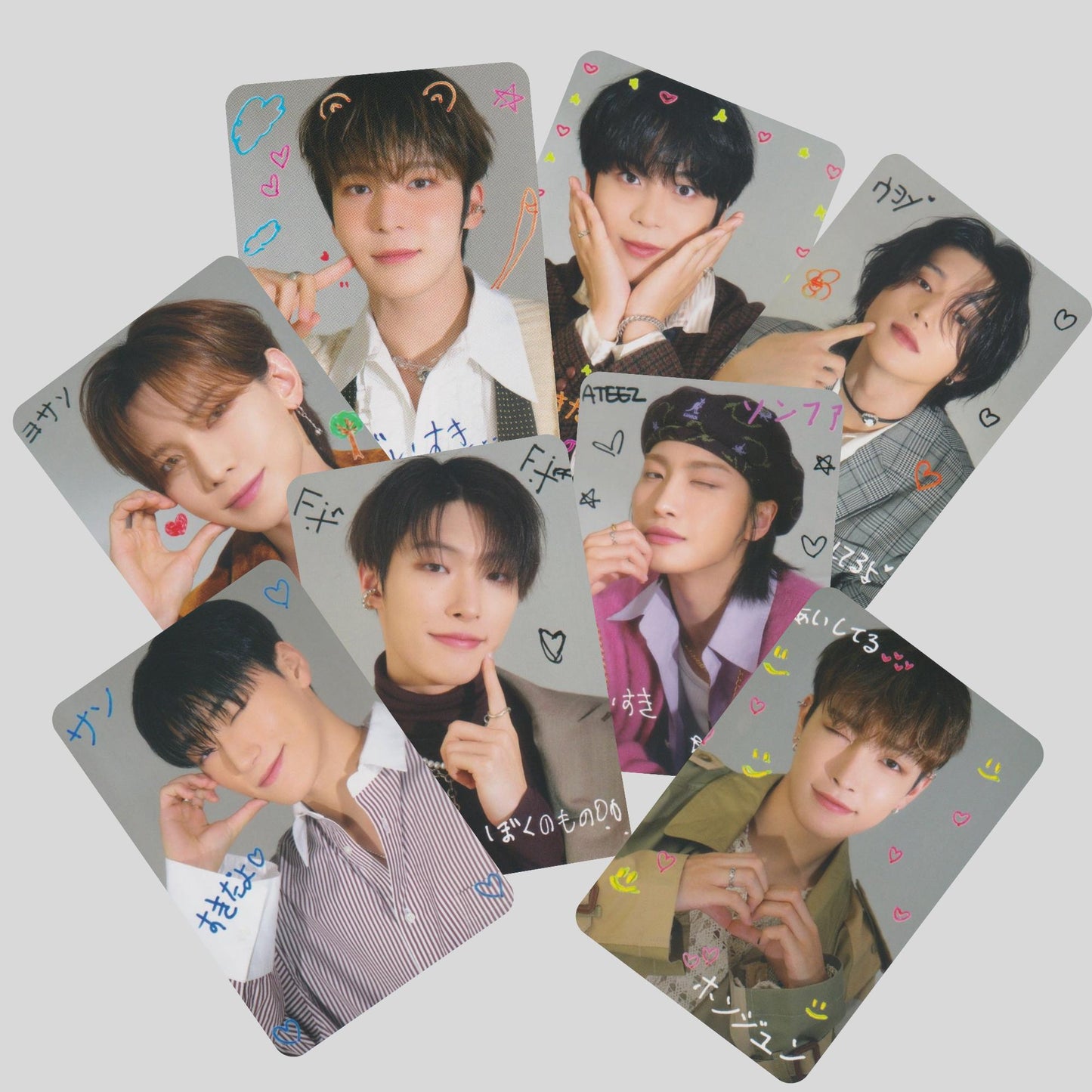 Ateez Cancam Deco Photocards Set