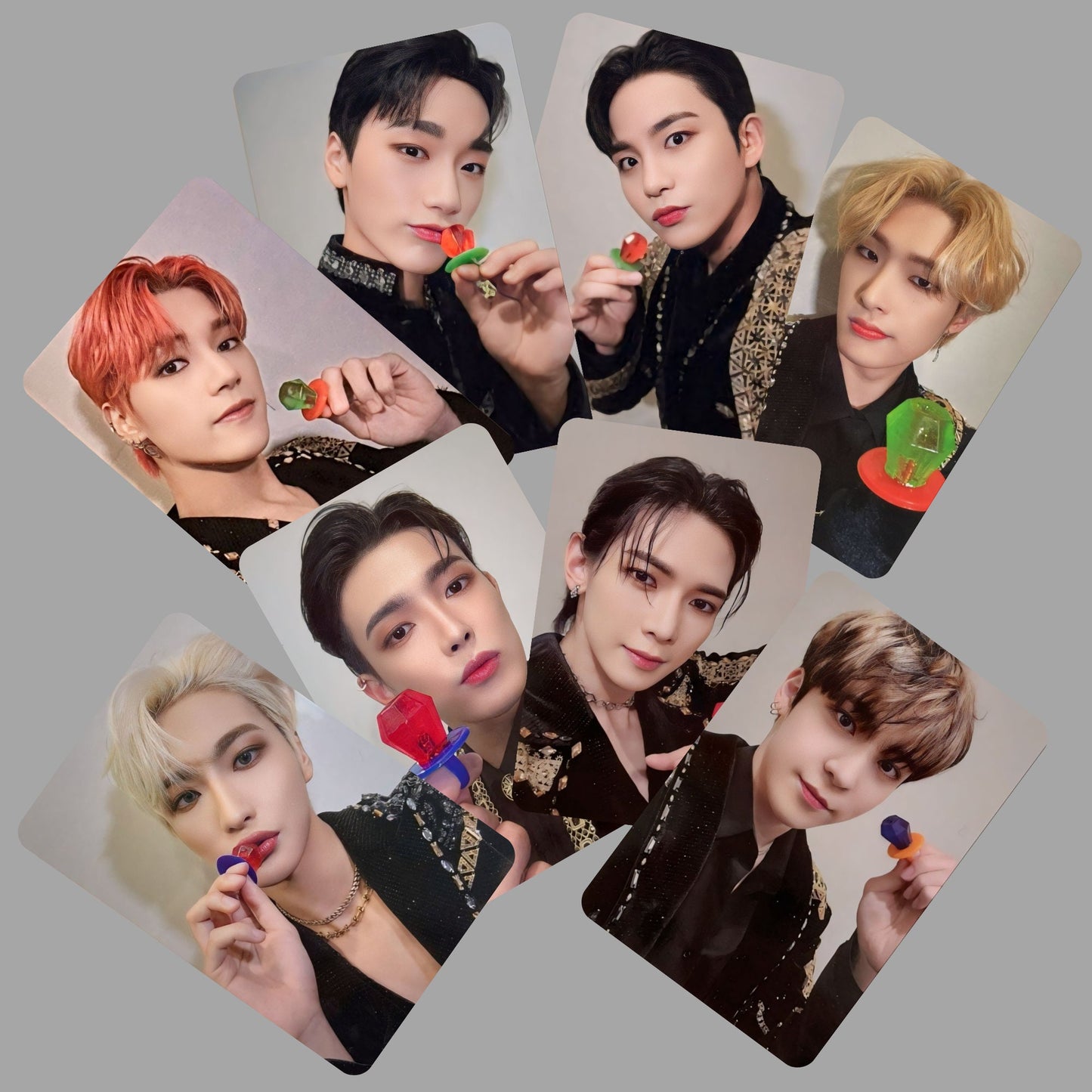 Ateez Spin Off Witness Jewelry Photocard Set