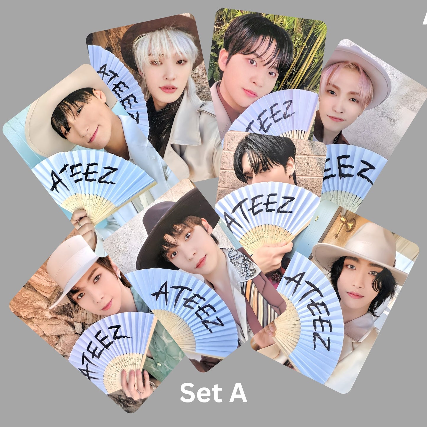 Ateez Golden Hour Work Luckydraw Photocards Set