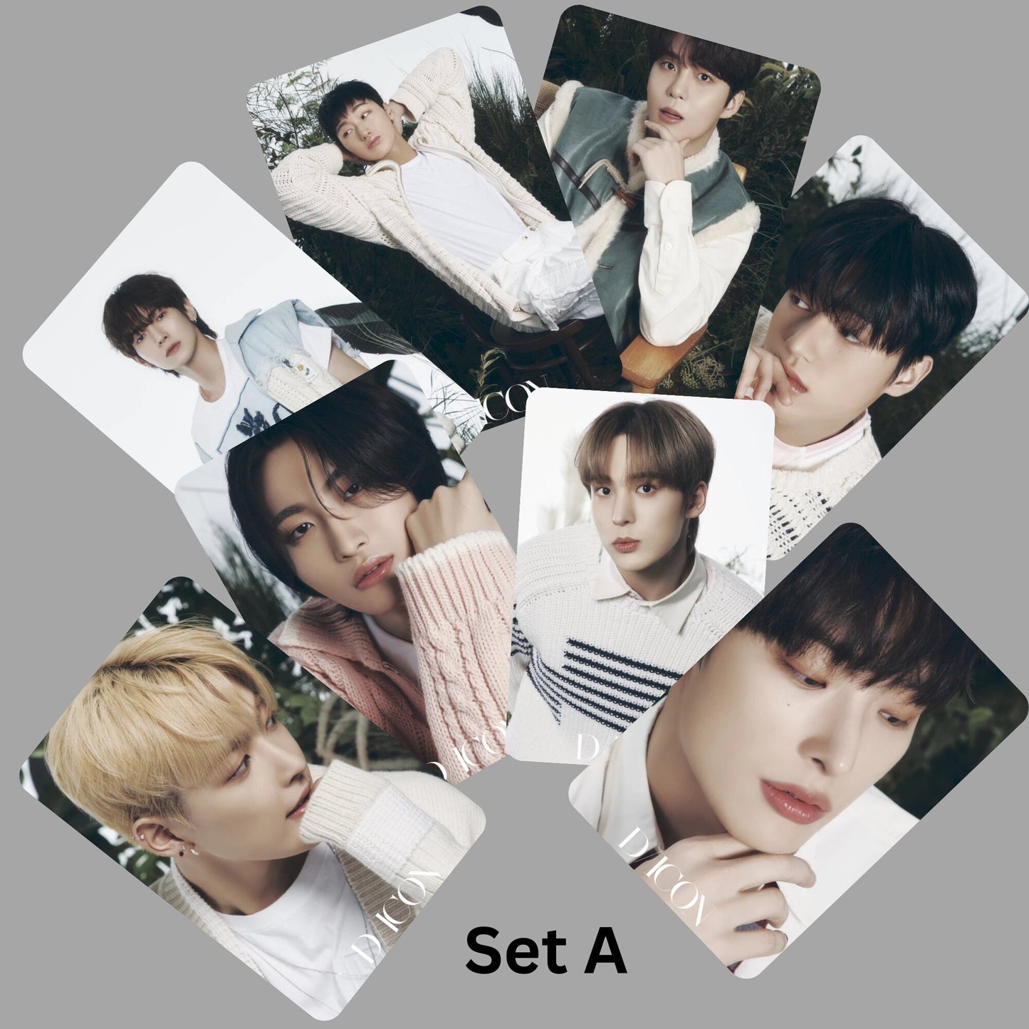 Ateez Fashion Photocards Set