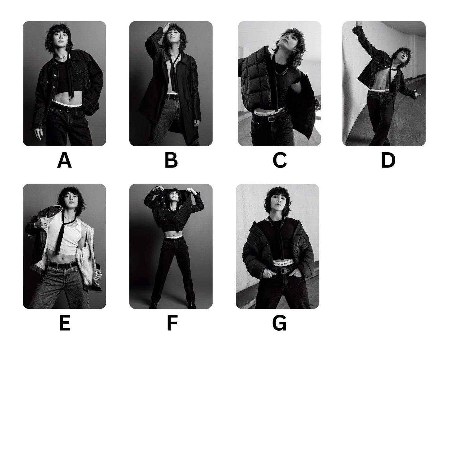 BTS Jungkook CK Version 2 Photocards