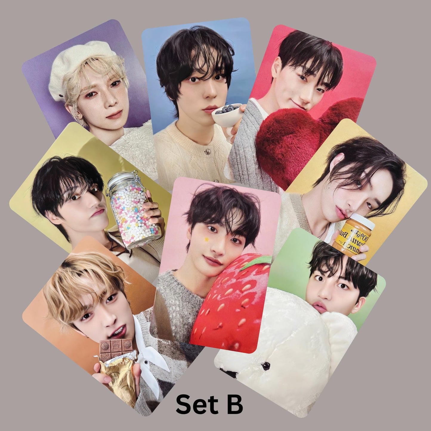 Ateez Season's Greetings 2026 Pastry Shop Photocards Sets 2 Vers