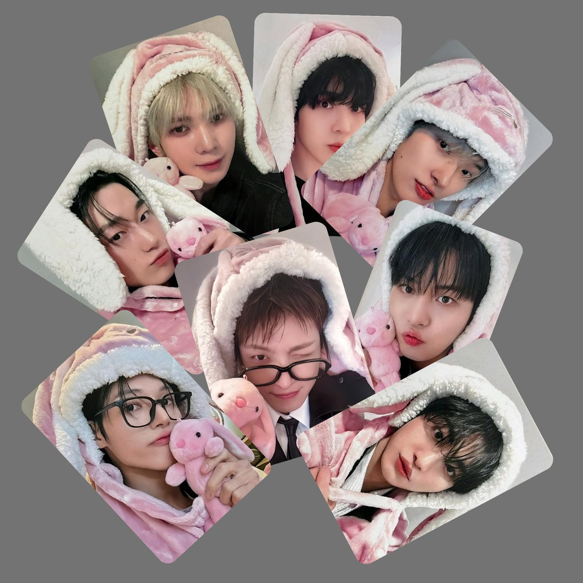 Ateez Golden Hour Pt 4 FanSign Photocards Bunny Blanket Vers