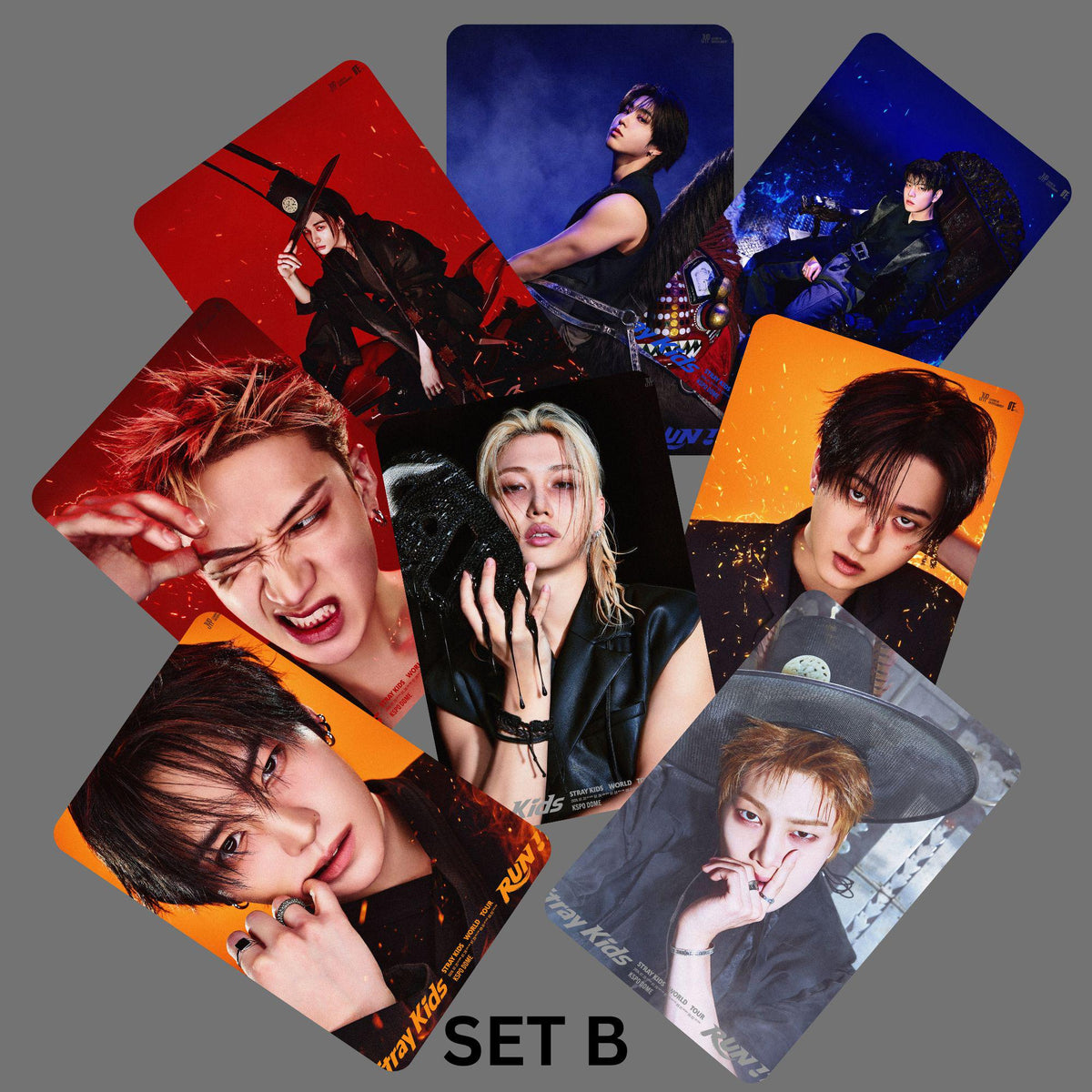 Stray Kids SKZ Run It Concept Photocards 2 Vers