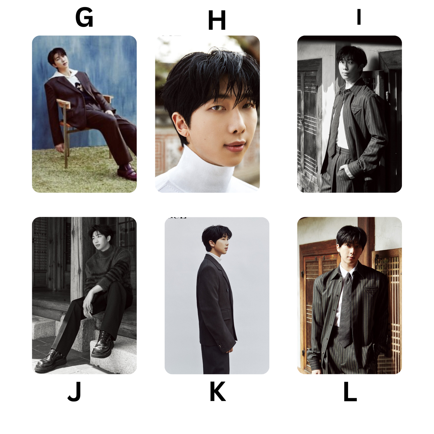 BTS RM Fashion Photocards