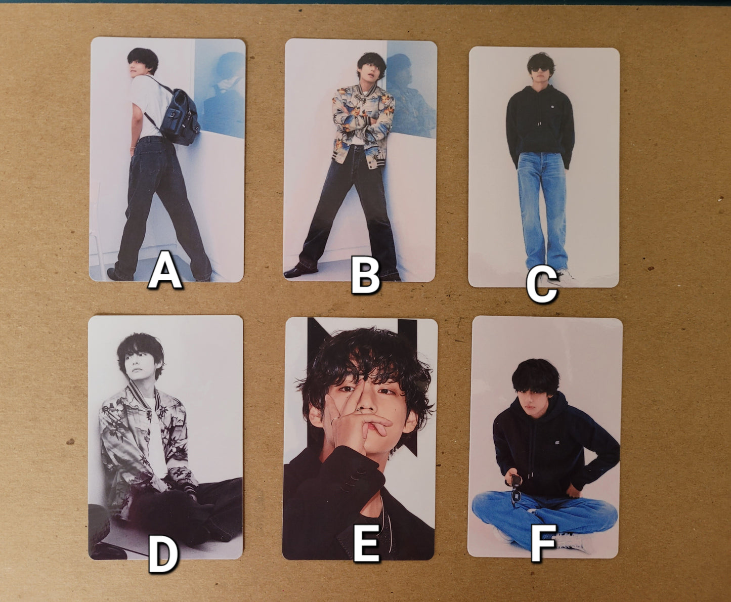 BTS Taehyung Fashion Photocards