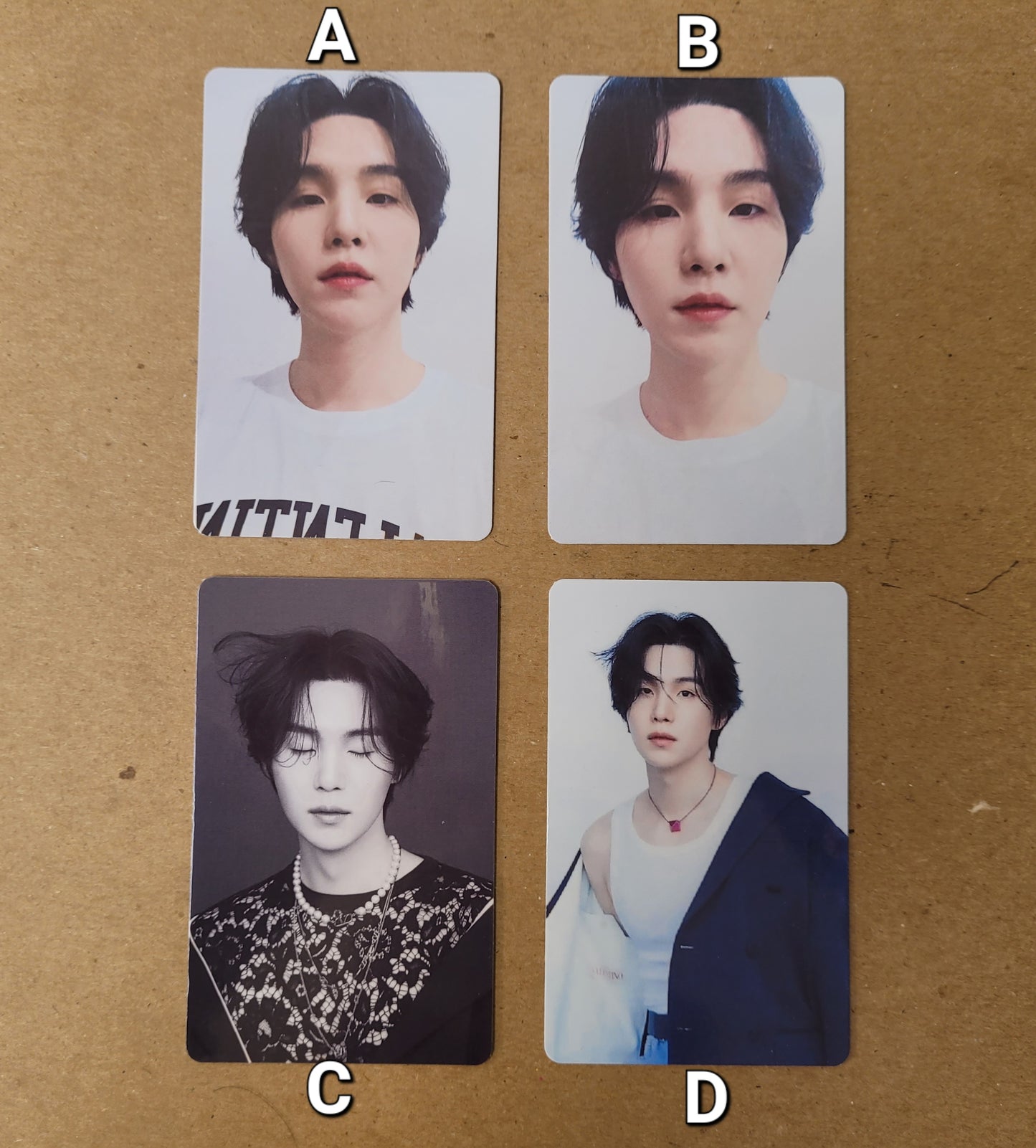 BTS Suga Fashion Photocards