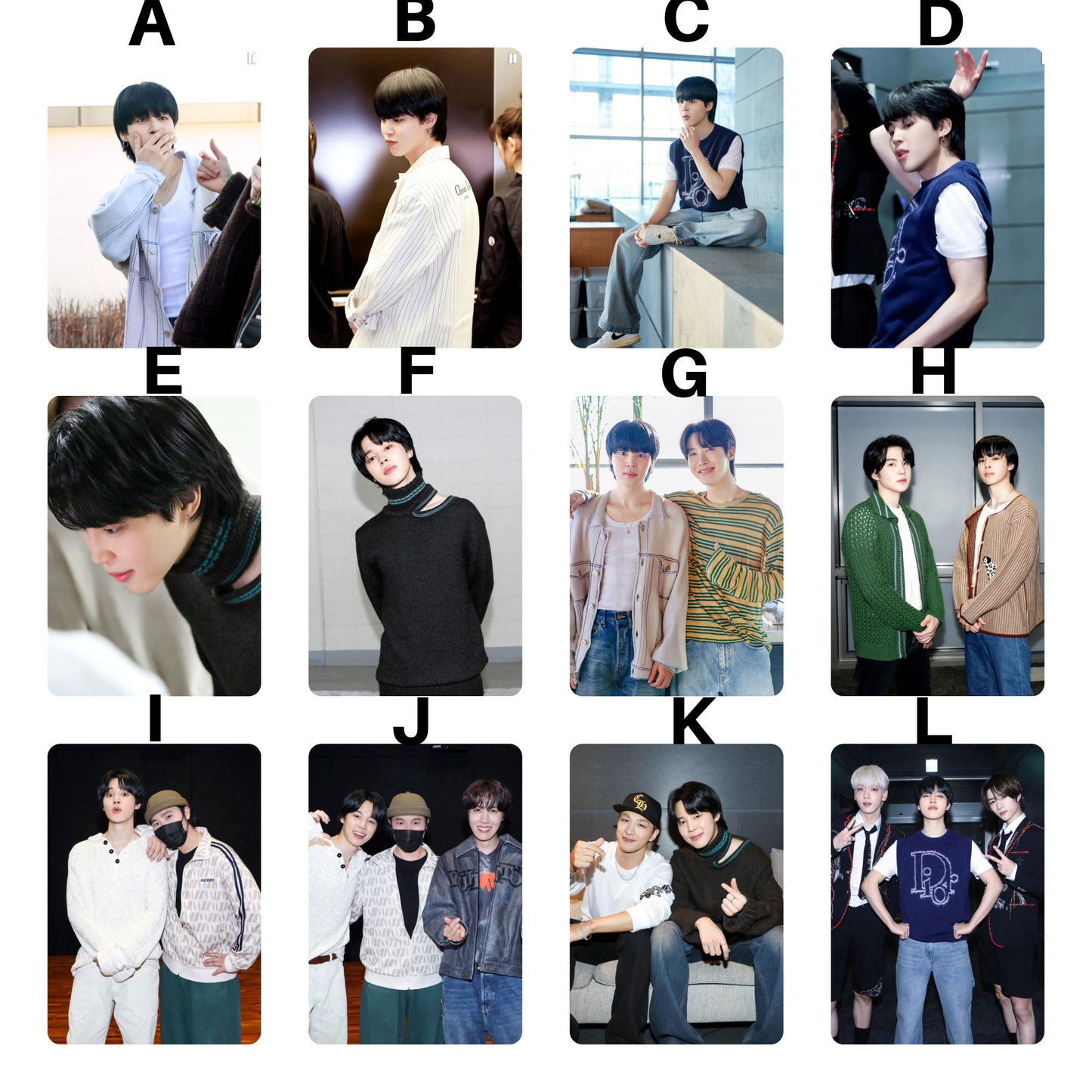 Jimin LIke Crazy Challenge Photocards