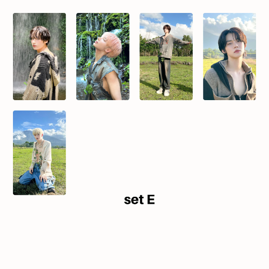 TXT Temptation Photocards Tozzik