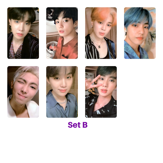 BTS Photocards Map of The Soul Persona Sets