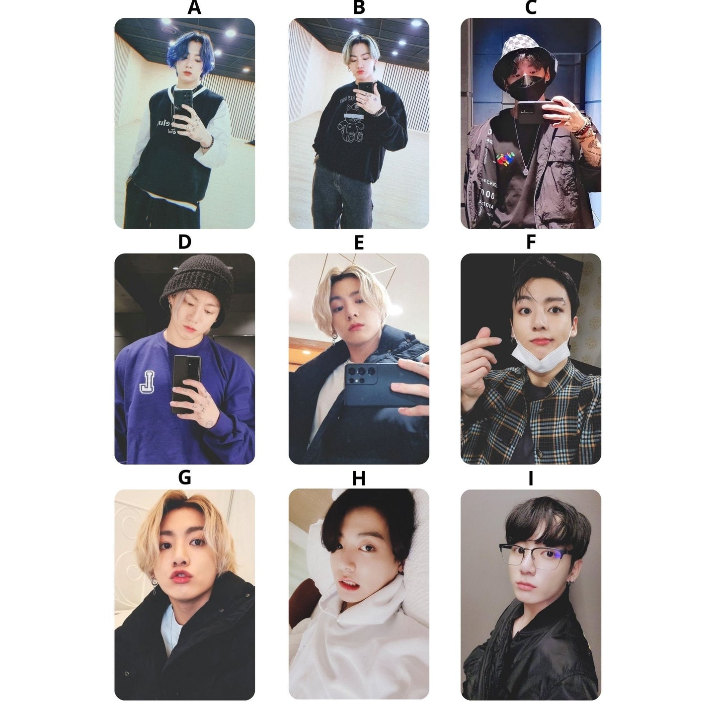 BTS Jungkook Photocards Selca