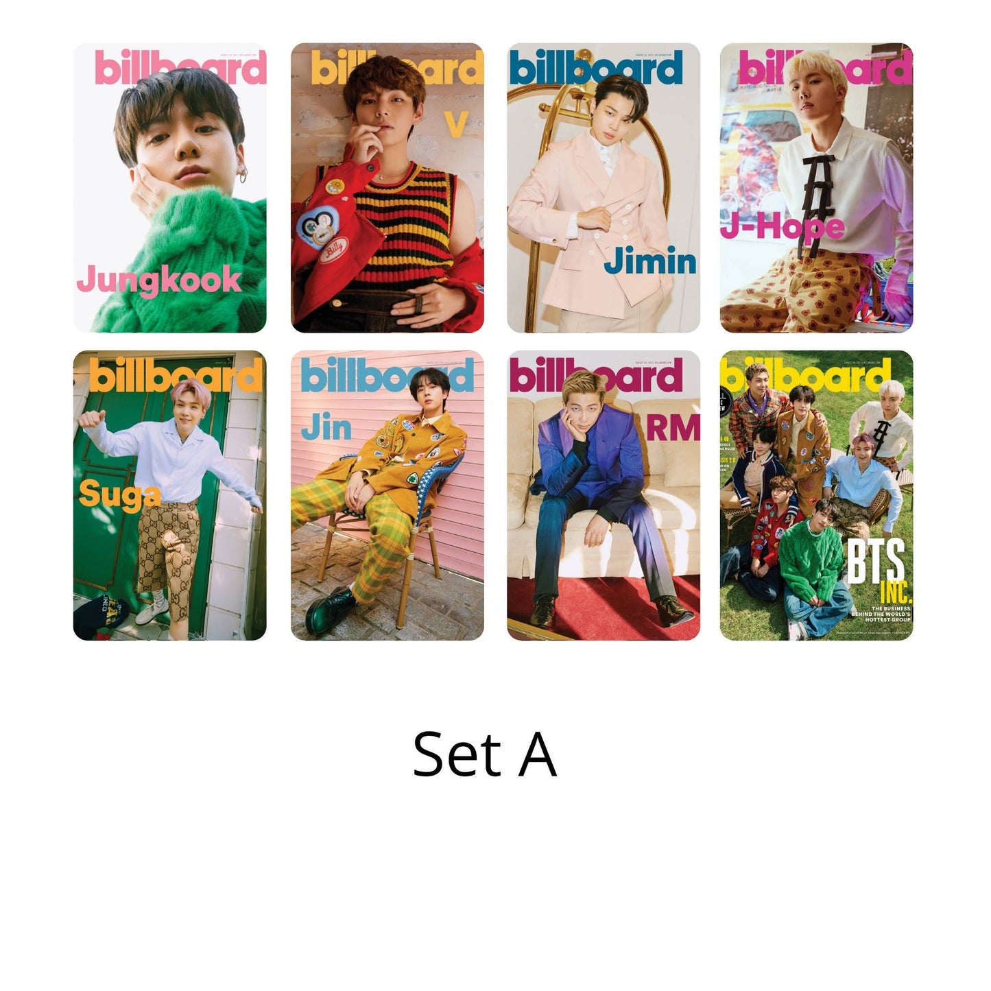 BTS x Billboard 2021 Photocards