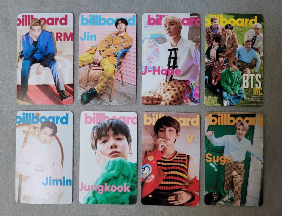 BTS x Billboard 2021 Photocards