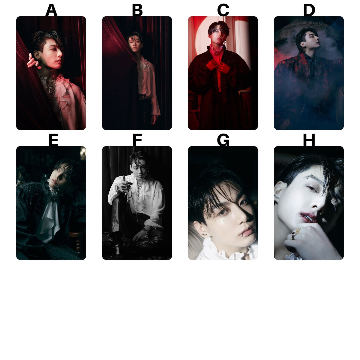 BTS Jungkook Vampire Me Myself Photo Folio Photocards Full Set