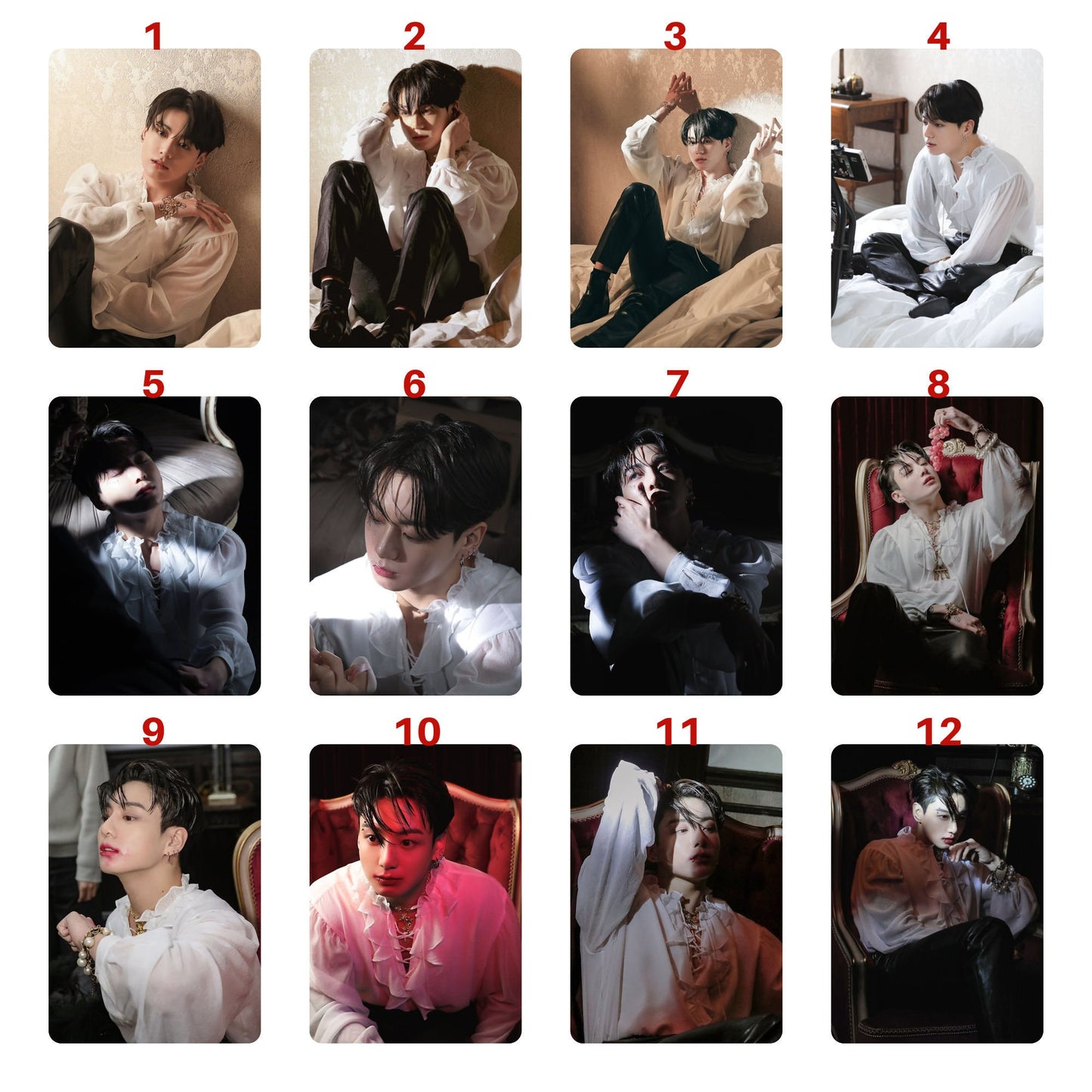 BTS Jungkook Vampire Me Myself Photo Folio Photocards Full Set