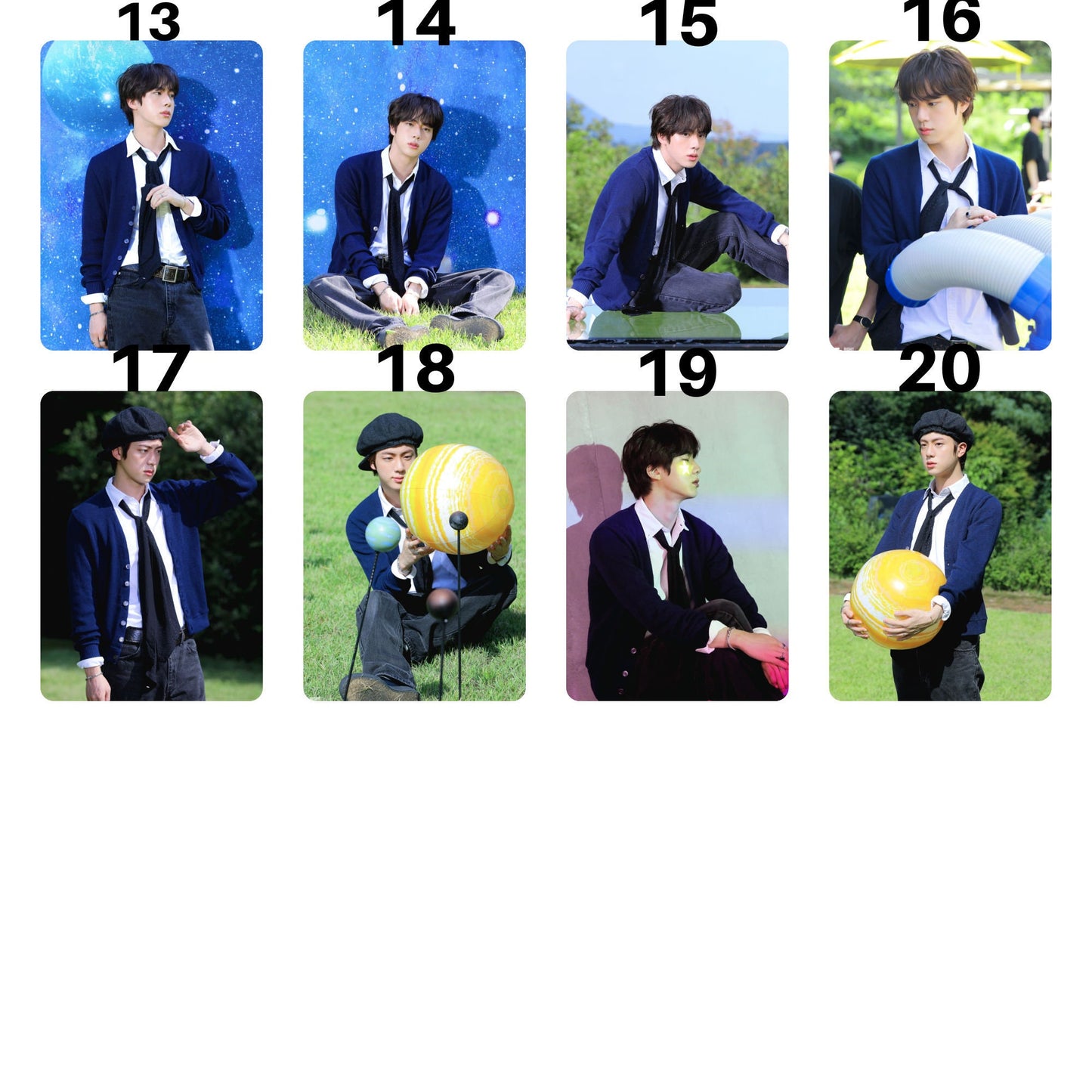 BTS The Astronaut Jin Photocards Full Set and POB