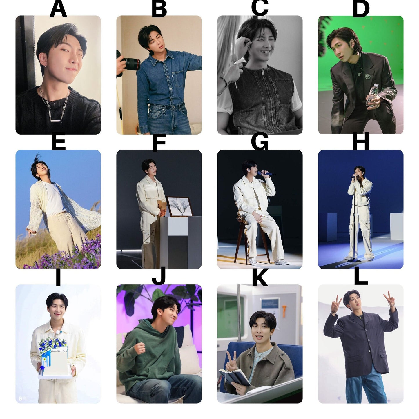 BTS RM Indigo Photocards - Naver