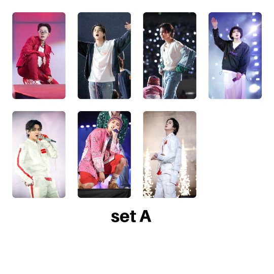 BTS Photocards Permission to Dance PTD Las Vegas