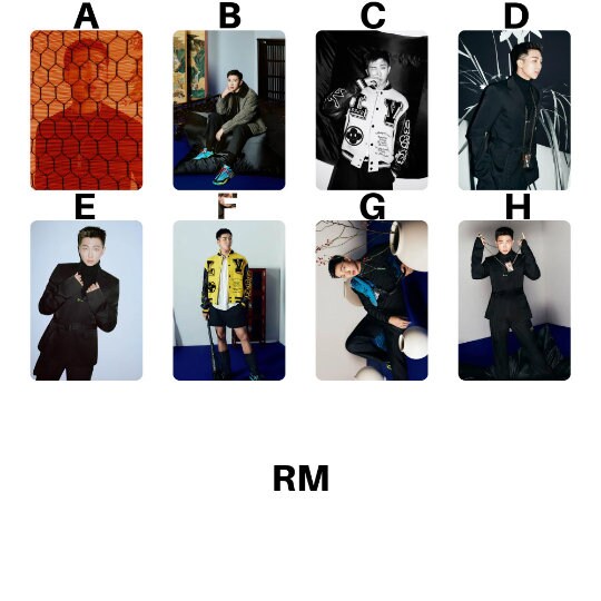 BTS Photocard Fashion Magazine