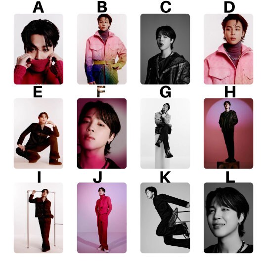 BTS Photocard Fashion Magazine
