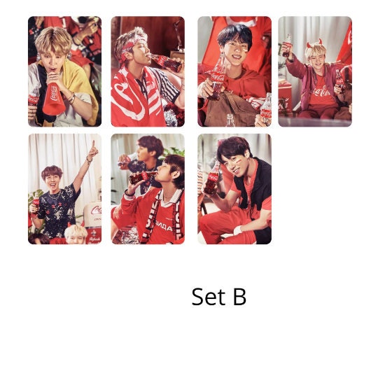 BTS Coca Cola Photocards