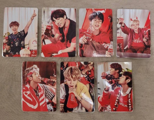 BTS Coca Cola Photocards
