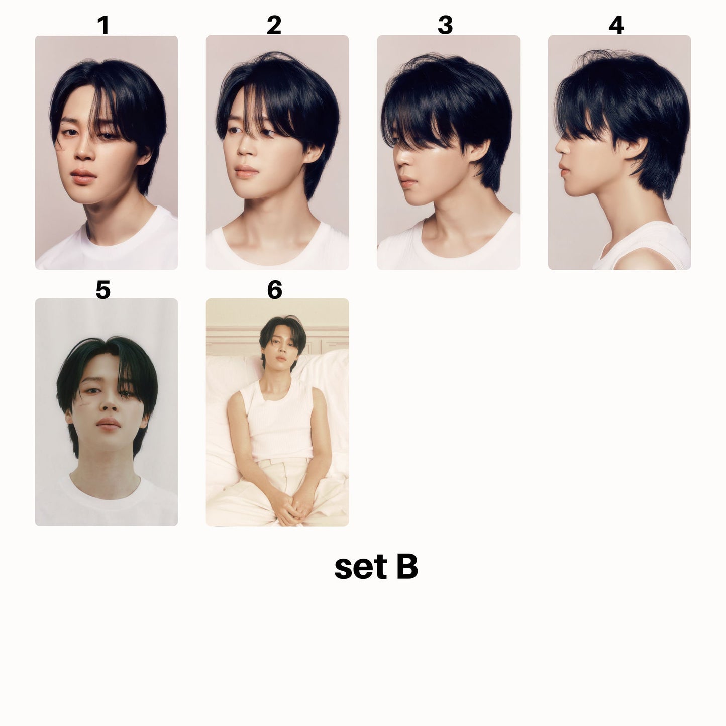 BTS Jimin Face Photocard Sets