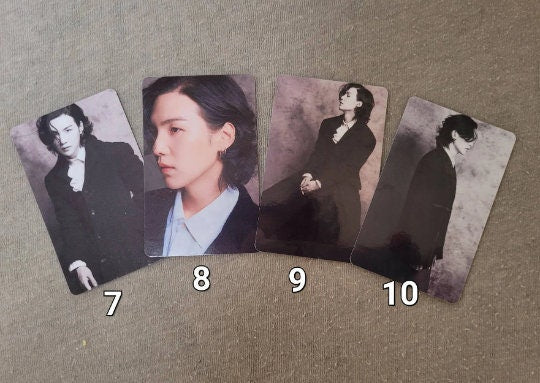 BTS Photocards Suga Yoongi Live