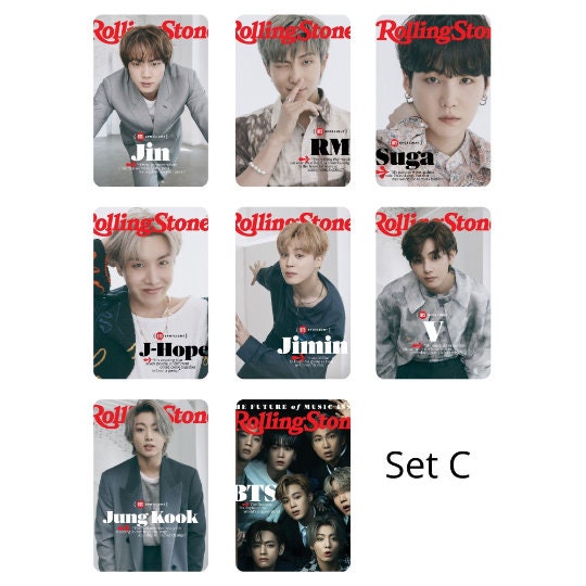 BTS Photocards Rolling Stone Sets