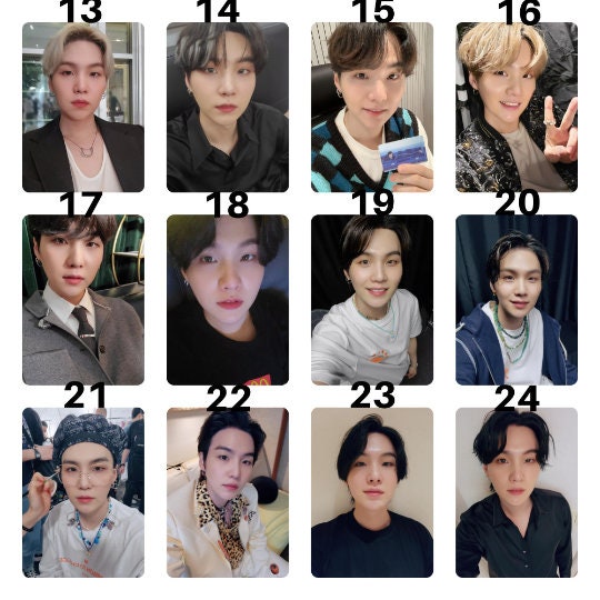 BTS Photocards Suga Selca Sets