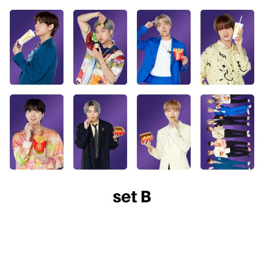 BTS McDonalds Photocards Set