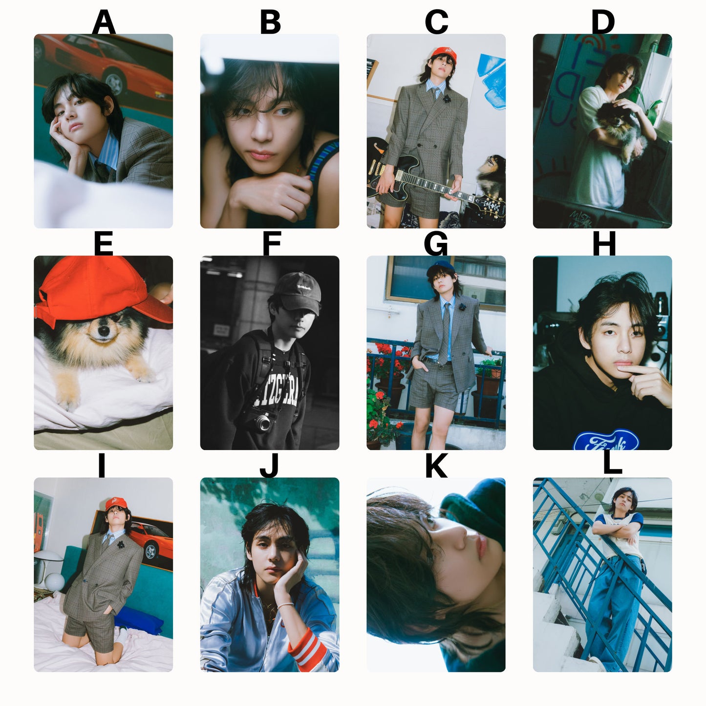BTS V Layover Photocards Set