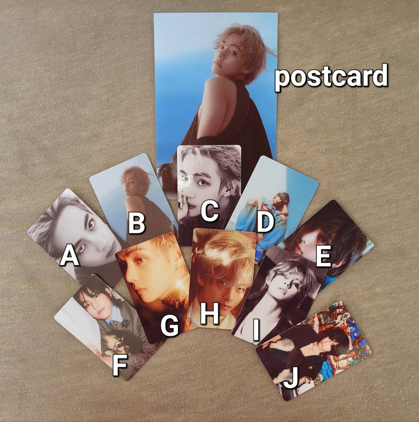 BTS V Layover Photocard and Postcard Set