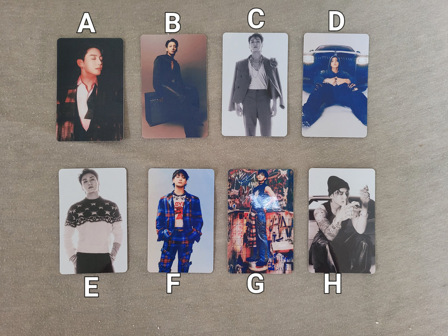 BTS Jungkook Fashion Korea Photocards