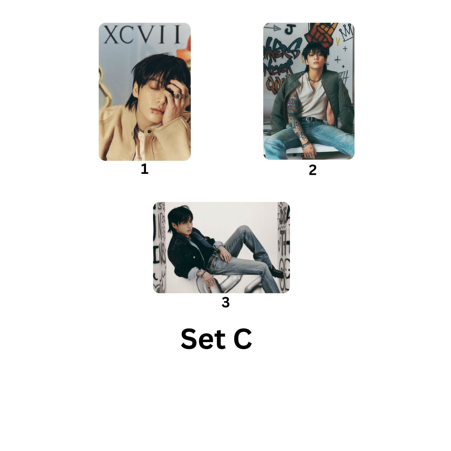 Jungkook Golden Photocard and Postcard Sets