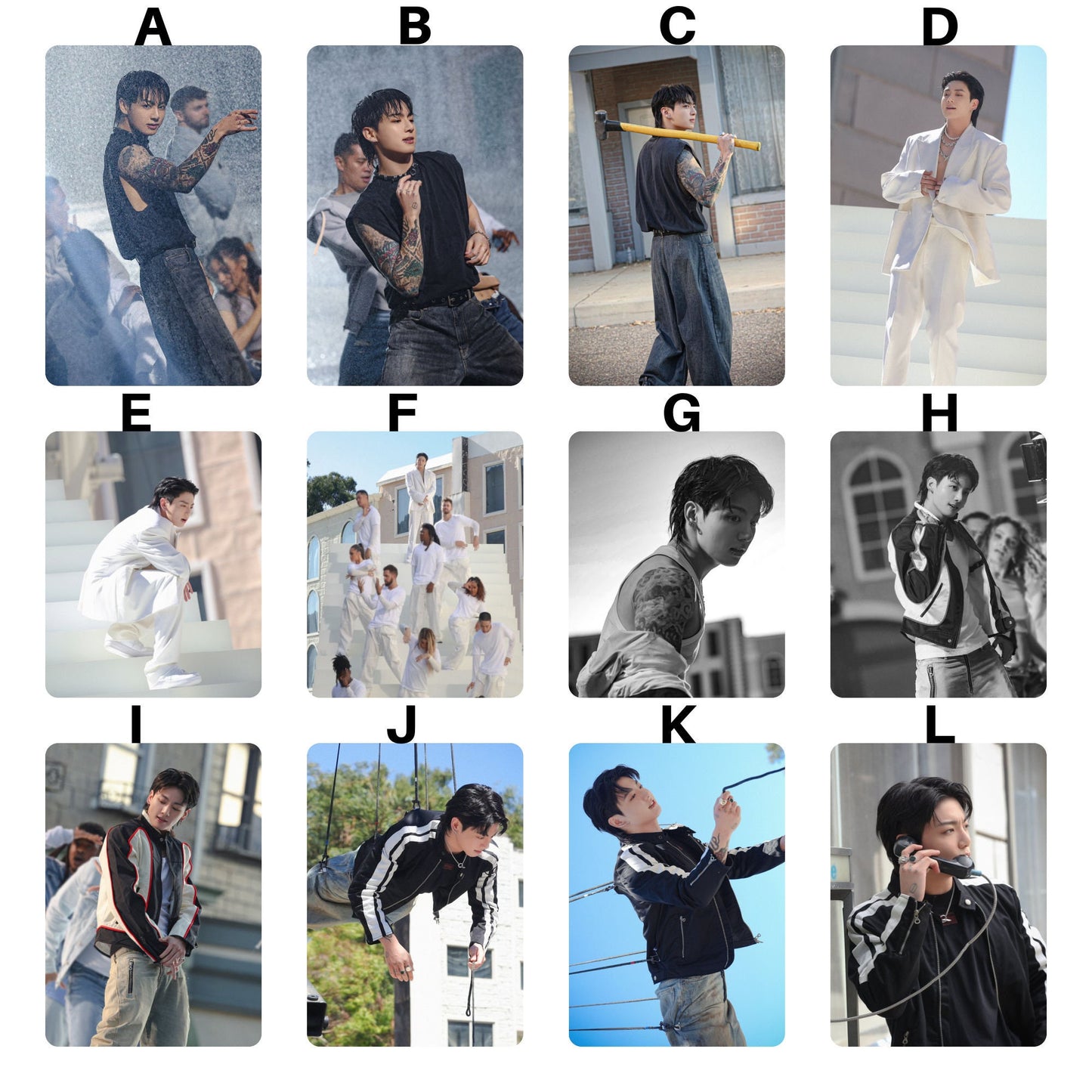 Jungkook 3D Sketch Photocards