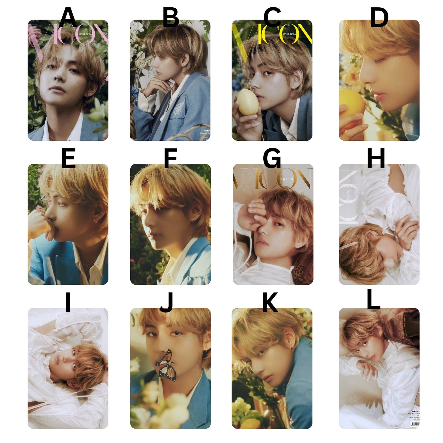 BTS V Vicon Photocard Sets