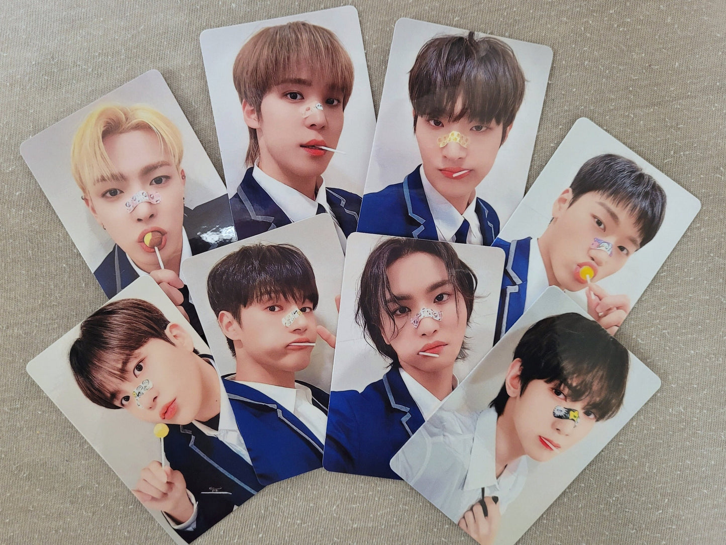 Ateez School Version Photocards Set Luckydraw