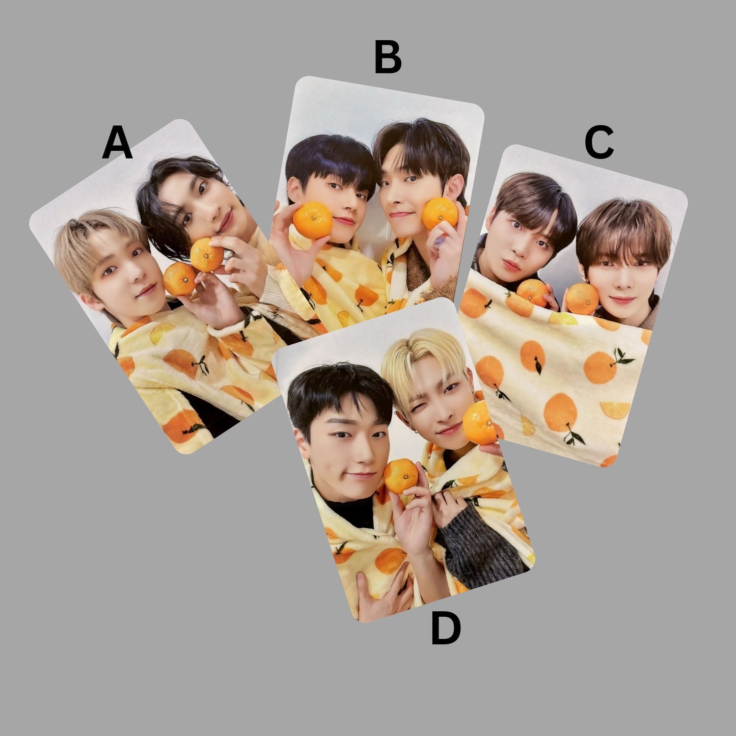 Ateez Ep Fin Will Tangerine Blanket Photocards POB